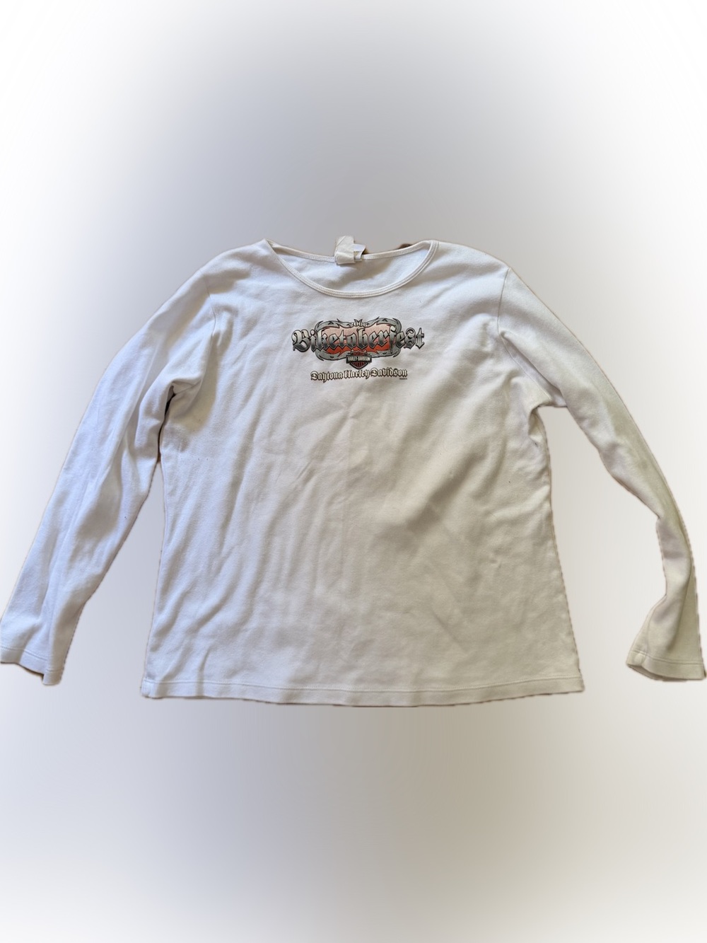 Harley Davidson Vintage 2006 Womens Long Sleeve Graphic Size 1X Biketoberfest